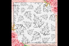 24 Luxury White and Gray Holiday Christmas Digital Papers Product Image 5