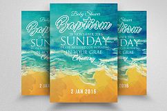 Baptism Sunday Church Flyer Template Product Image 1