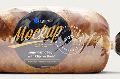 Large Plastic Bag with Clip for Bread Product Image 4