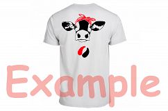 Cow Head whit Bandana SVG, western Farm Milk 828S Product Image 2