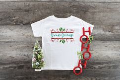 Seasons Greetings SVG - Christmas SVG Cut File - DXF PNG EPS Product Image 7