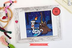 Halloween Scary beast! PDF CROSS STITCH PATTERN FOR DOWNLOAD Product Image 1