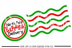 North pole stamp SVG / PNG / EPS / DXF files Product Image 1