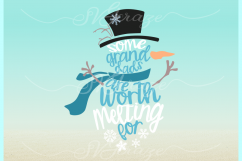 Some GrandDads Are Worth Melting For Snowman SVG DXF EPS PNG Product Image 2