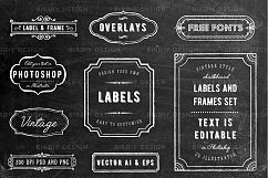 Chalkboard Frame and Label Overlays Product Image 2
