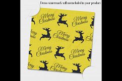 12 Christmas Digital Papers in Yellow and Gray Color Product Image 2