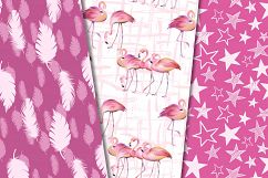Flamingo digital paper Product Image 4