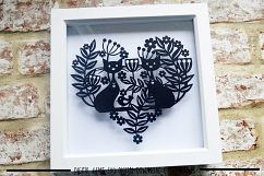 Cat Paper Cut SVG / DXF/ EPS Files Product Image 1