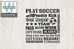 Soccer Cutting Files KWD024E Product Image 1