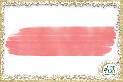 Brush Strokes in Blush Pink - Pink Glitter - Digital Clipart 24 of beautiful PNG files Product Image 2