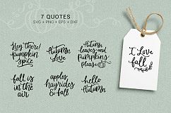 Fall Autumn wreaths quotes &amp; clipart SVG PNG bundle Product Image 4