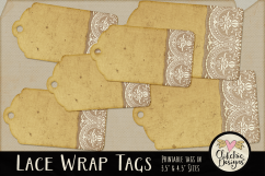 Printable Tags - Lace Wrap Vintage Tags Product Image 1
