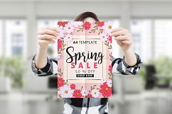 10 Poster Mock-Up Female Model Product Image 4