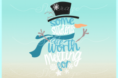 Some Students Are Worth Melting For Snowman SVG DXF EPS PNG Product Image 3
