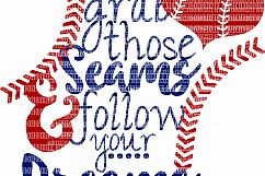 Baseball Grab Thoses Seams SVG Files Digital Vector Printable Clipart DXF EPS PNG JPG Digital Circuit Files Silhouette Cut Files Commercial Use Product Image 1