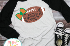 Dawgs Football with Bow Product Image 2