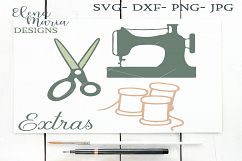 Sewing SVG Bundle, Creative SVG Files, Fabric Svg, Quilting  Product Image 2