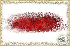 Scarlet Red Splotches Brush Strokes Clipart crimson Glitter  24 PNG - transparent background images Product Image 16