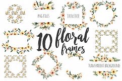 Arizona. Flower watercolor clip art. Product Image 6