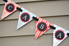 Triangle Flag Banner SVG &amp; PDF Design Product Image 3
