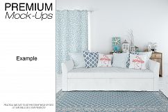 Sofa &amp; Pillows - Coastal Style Mockup Product Image 9