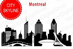 Montreal Vector silhouette, Canada Skyline USA city, SVG, JPG, PNG, DWG, CDR, EPS, AI Product Image 1