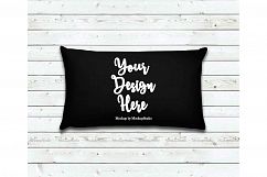 Throw Pillow Mockup Bundle 6 Images, Pillow Flat Lay Display Product Image 5
