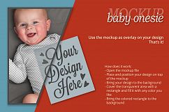 Instant photorealistic baby onesie mockup Product Image 2