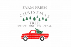 Farm Fresh Christmas Trees SVG Files Christmas Cut Files Vinyl Scrapbooking Stencil EPS DXF Silhouette Cameo Cricut Commercial Use Product Image 1