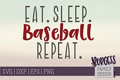 Eat Sleep Repeat sports bundle | SVG DXF EPS PNG Product Image 2