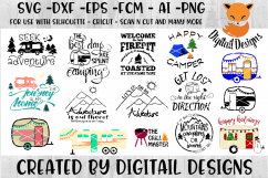 Camping SVG Bundle for Silhouette - Cricut - Scan N Cut Product Image 1