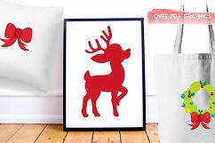 Christmas Reindeer graphics and illustrations Product Image 5