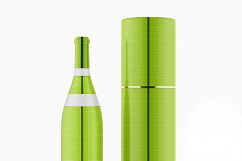 Matte Glass Wine Bottle Mockup Product Image 9