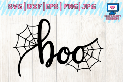 halloween, boo, spider, cobweb, spiderweb, svg Product Image 2