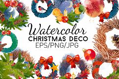 Watercolor christmas deco Product Image 1