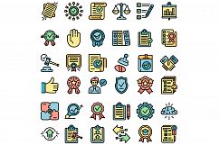 Standard icons set vector flat Product Image 1