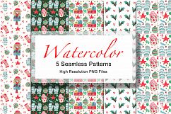 Hand Painted Watercolor Christmas Clipart Set Product Image 2