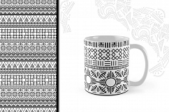 Black and White Ethnic Seamless Product Image 2