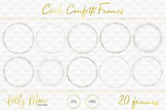 Silver Circle Confetti Frames Product Image 1
