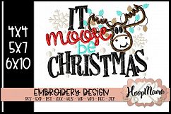 It Moose Be Christmas - Christmas embroidery Product Image 1