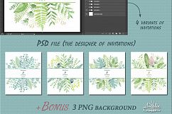 Big green set in watercolor Product Image 8