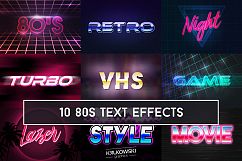 80&#039;s Retro Text Effect Mockup Product Image 1
