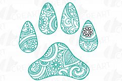 Dog footprint doodle clip art, hand drawn illustration of dog paw print. Vector design for T-shirt, greeting card or poster. png, svg files Product Image 13