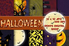 Halloween, Halloween Scrapbooking, Halloween Digital Papers Product Image 1