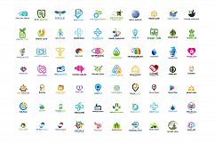 200 Premium Logo Template Bundle - Bonus 1900 Vector 8 Font Product Image 3