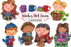 Winter Hot Cocoa Time Illustrations Product Image 1