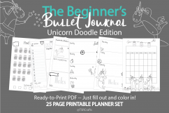 The Beginner&#039;s Bullet Journal - UNICORN DOODLES Edition Product Image 1
