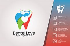 Love Dental Logo Template Product Image 1