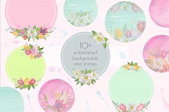 Floral Design Pack (watercolor &amp; pastel) Product Image 4