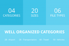 166 Transport Filled Low Poly Icons Product Image 3